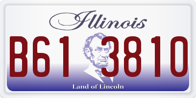 IL license plate B613810