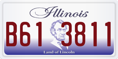 IL license plate B613811