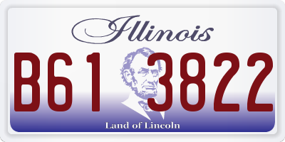 IL license plate B613822