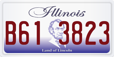 IL license plate B613823