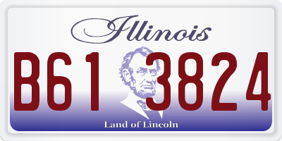 IL license plate B613824