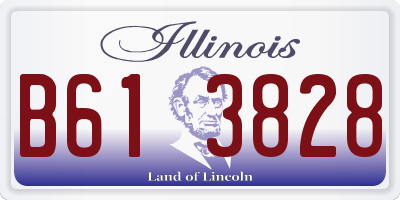 IL license plate B613828