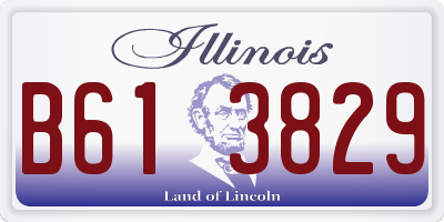 IL license plate B613829