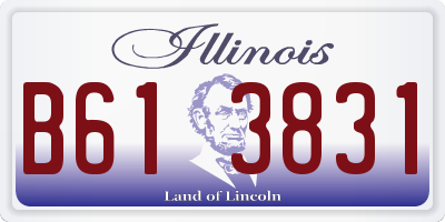 IL license plate B613831