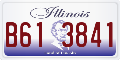 IL license plate B613841