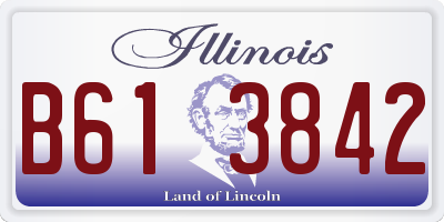 IL license plate B613842