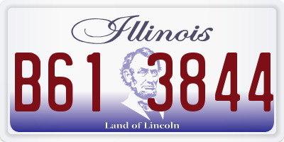 IL license plate B613844