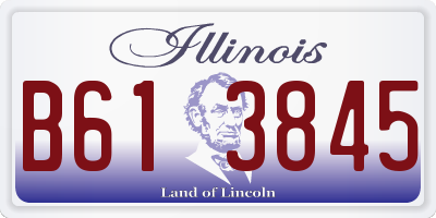 IL license plate B613845