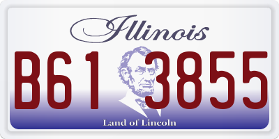 IL license plate B613855