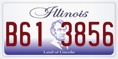 IL license plate B613856