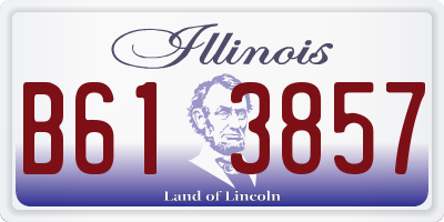 IL license plate B613857