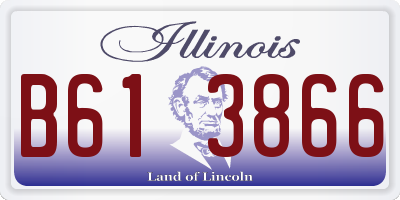 IL license plate B613866