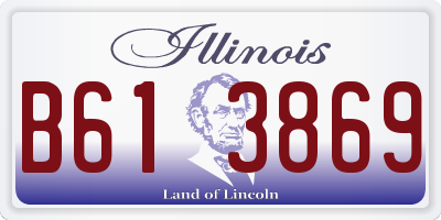 IL license plate B613869