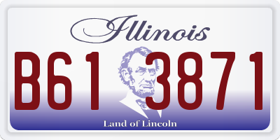 IL license plate B613871