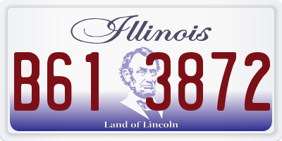 IL license plate B613872