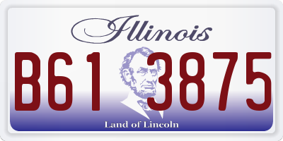 IL license plate B613875