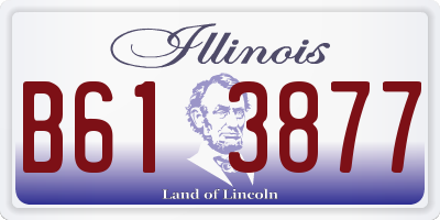 IL license plate B613877