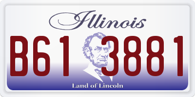 IL license plate B613881