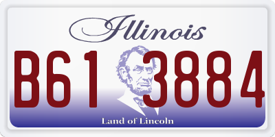 IL license plate B613884