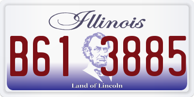 IL license plate B613885
