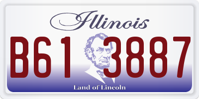 IL license plate B613887