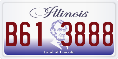 IL license plate B613888