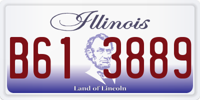 IL license plate B613889