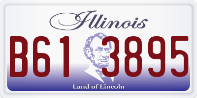 IL license plate B613895