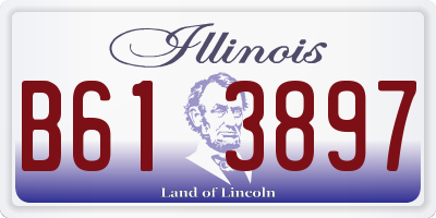 IL license plate B613897