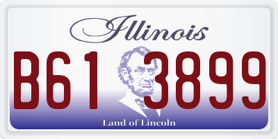 IL license plate B613899