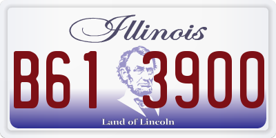 IL license plate B613900