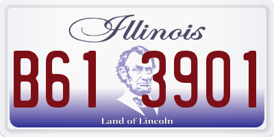 IL license plate B613901