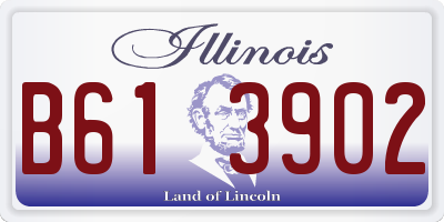 IL license plate B613902