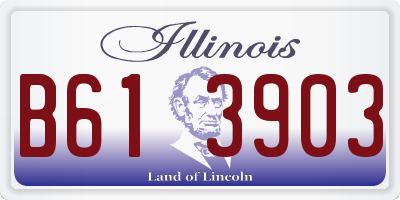 IL license plate B613903