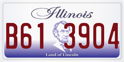 IL license plate B613904