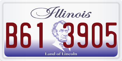 IL license plate B613905