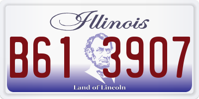 IL license plate B613907