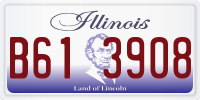 IL license plate B613908