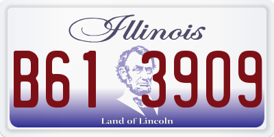 IL license plate B613909