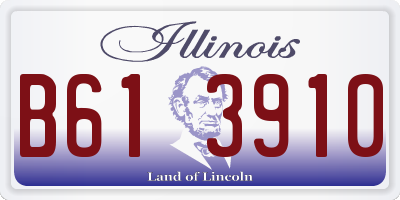 IL license plate B613910