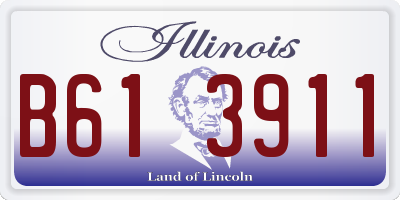 IL license plate B613911