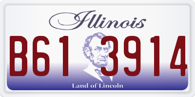 IL license plate B613914