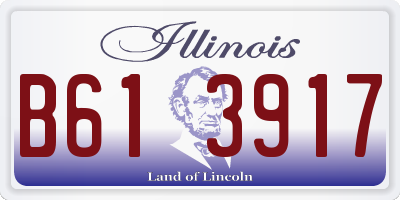 IL license plate B613917