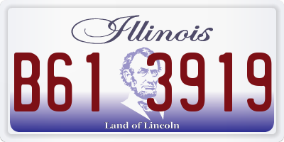IL license plate B613919