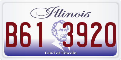 IL license plate B613920