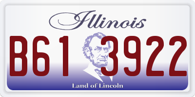 IL license plate B613922