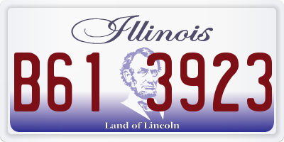 IL license plate B613923