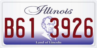 IL license plate B613926