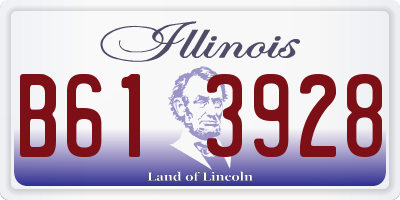 IL license plate B613928