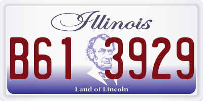 IL license plate B613929
